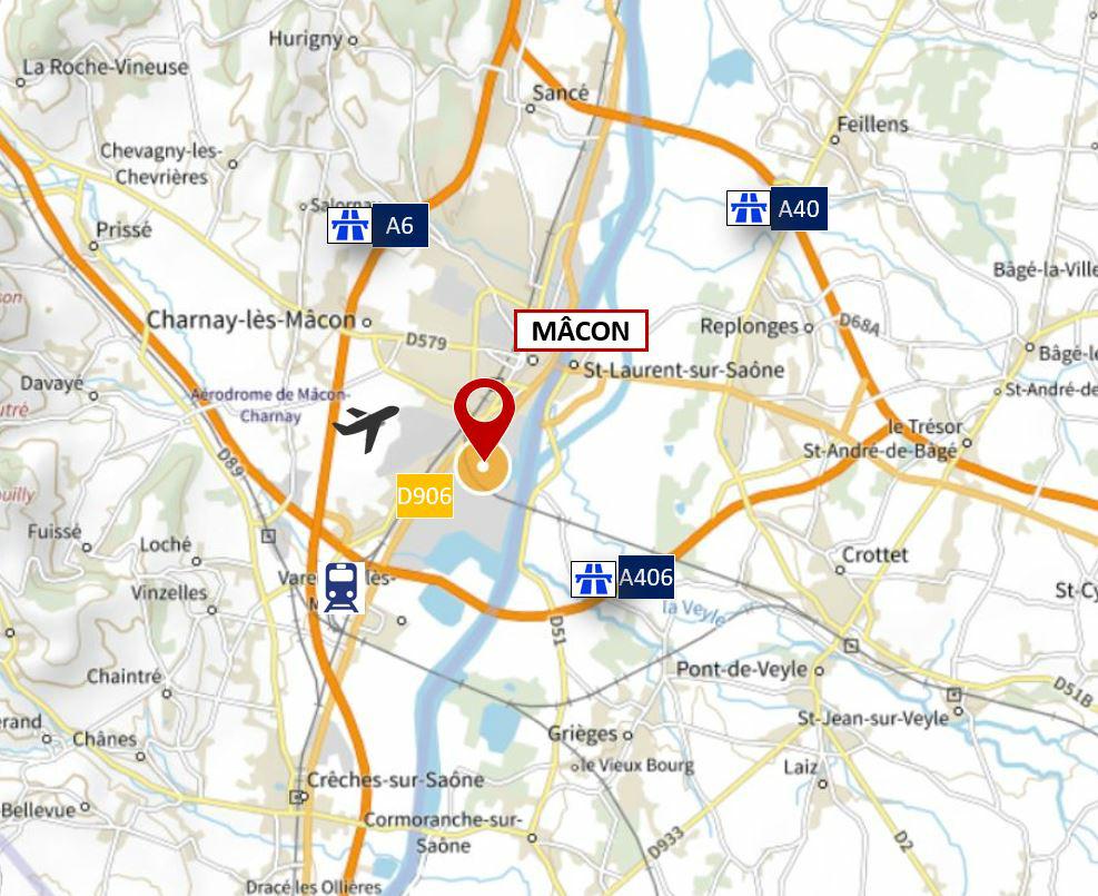 Entrepôt classe b Mâcon 6215m² Location entrepôt classe b Mâcon Saône-et-Loire OLLOG2207263 1